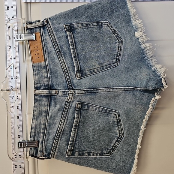 PacSun, Women's, Blue, Denim, Shorts, Summer, Casual, Beach, Travel, Preppy - Picture 3 of 4